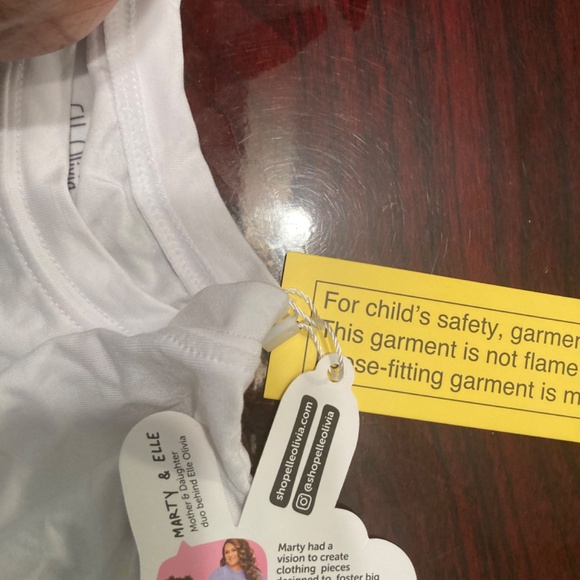 Elle Olivia 2T Long Sleeve Girl's Diversity African American Girl White T-Shirt - Picture 4 of 4